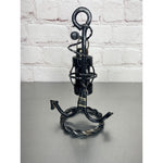 Vintage Nautical Hanging Lantern Salt “Or” Pepper Shaker & Anchor Stand