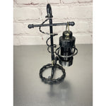 Vintage Nautical Hanging Lantern Salt “Or” Pepper Shaker & Anchor Stand