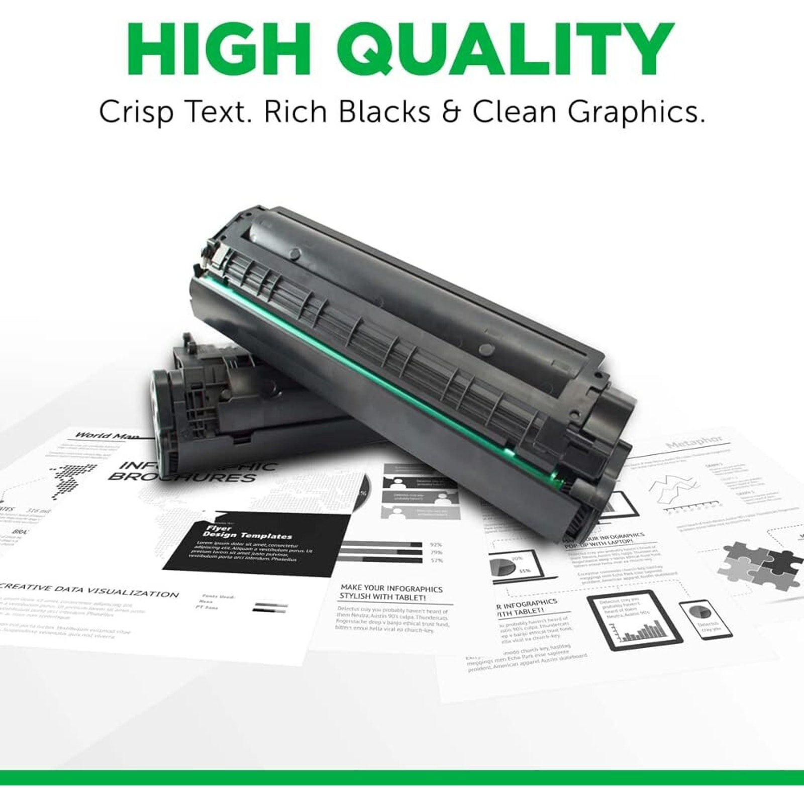 Clover Toner Cartridge Replacement for HP CF230X (HP 30X) | Black