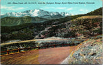 Pikes Peak, From The Rampart Range Road, Colorado, USA, Vintage Post Card