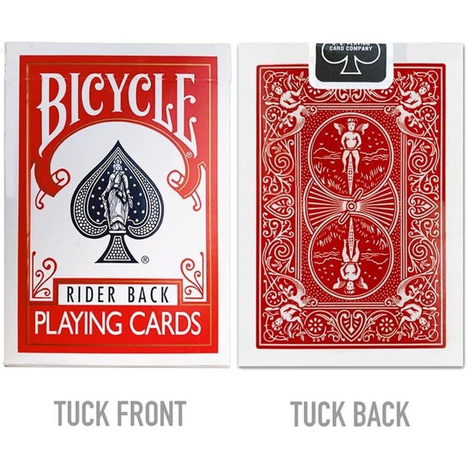 Bicycle Rider Back Playing Cards, Standard Index, Premium, 2 Pack-Red & Blue