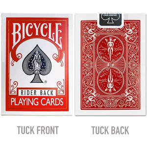 Bicycle Rider Back Playing Cards, Standard Index, Premium, 2 Pack-Red & Blue