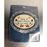 New Berlin Co Counted Cross Stitch Kit God’s Miracles NOS