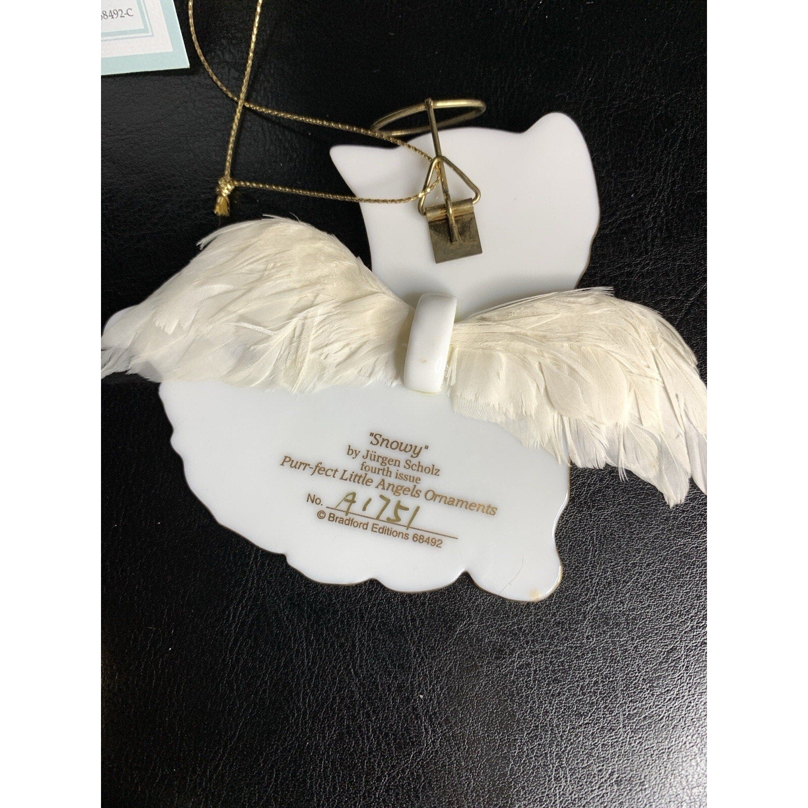 Bradford Editions Purr-fect Little Angels Ornaments (3) Tiger, Socks & Snowy