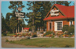 Alpine Village, Jasper National Park, Athabasca River, Vintage Post Card.