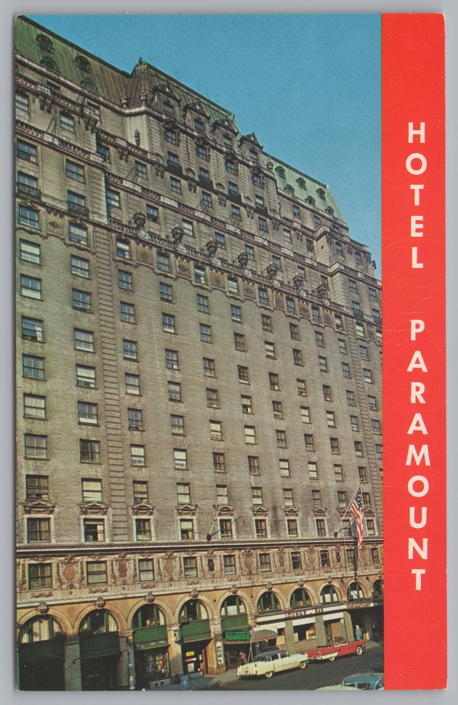 Hotel Paramount, 46th Street, West Of Broadway, New York, Vintage Post Card.