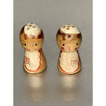 Vintage Chef Wood Salt & Pepper Shakers 1950's Japan Mini