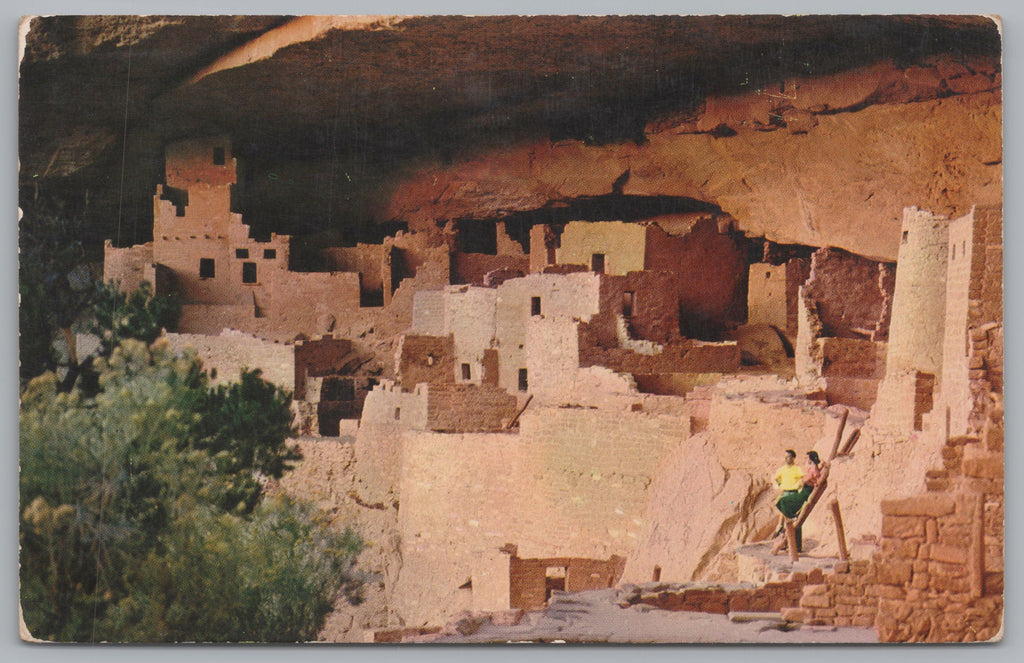 Cliff Palace, Mesa Verde National Park, Vintage Post Card.