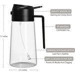 16oz Glass Olive Oil Sprayer - 2 in 1 Spray & Pour Olive Oil Dispenser w/Labels
