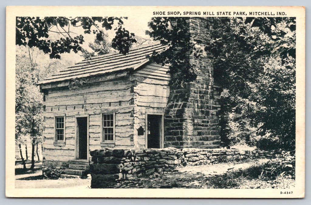 Shoe Shop, Spring Mill State Park, Mitchell, Indiana, USA, Vintage PC