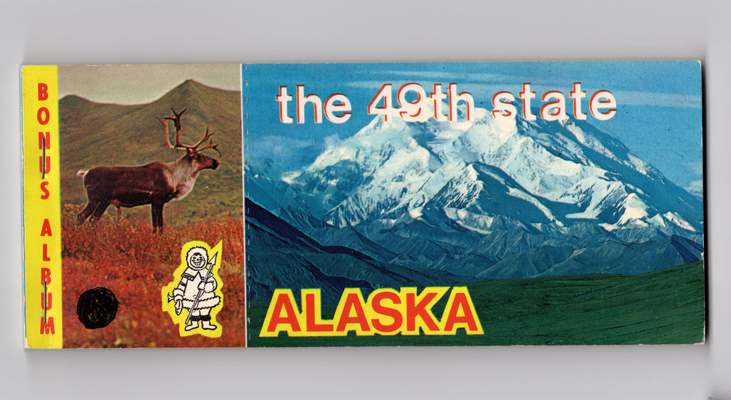 18 Post Cards Book, 49th State Alaska, Bonus Album Vintage PC