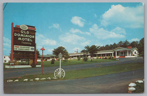 Old Dominion Motel, North Of Roanoke On US 11 And 220, Vintage Post Card