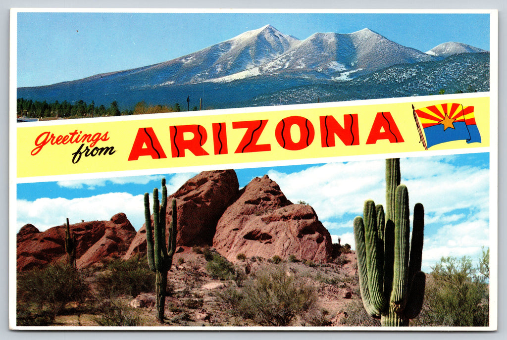 Greeting Card, Arizona, USA, Vintage Post Card