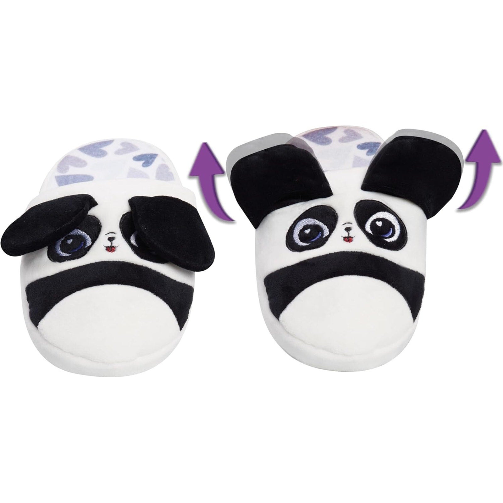 Flipeez Slippers, Panda, Medium, Kids Sizes