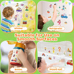 4 Pack Activity Easter Reusable Sticker Books for Kids 2-4, Basket Stuffers