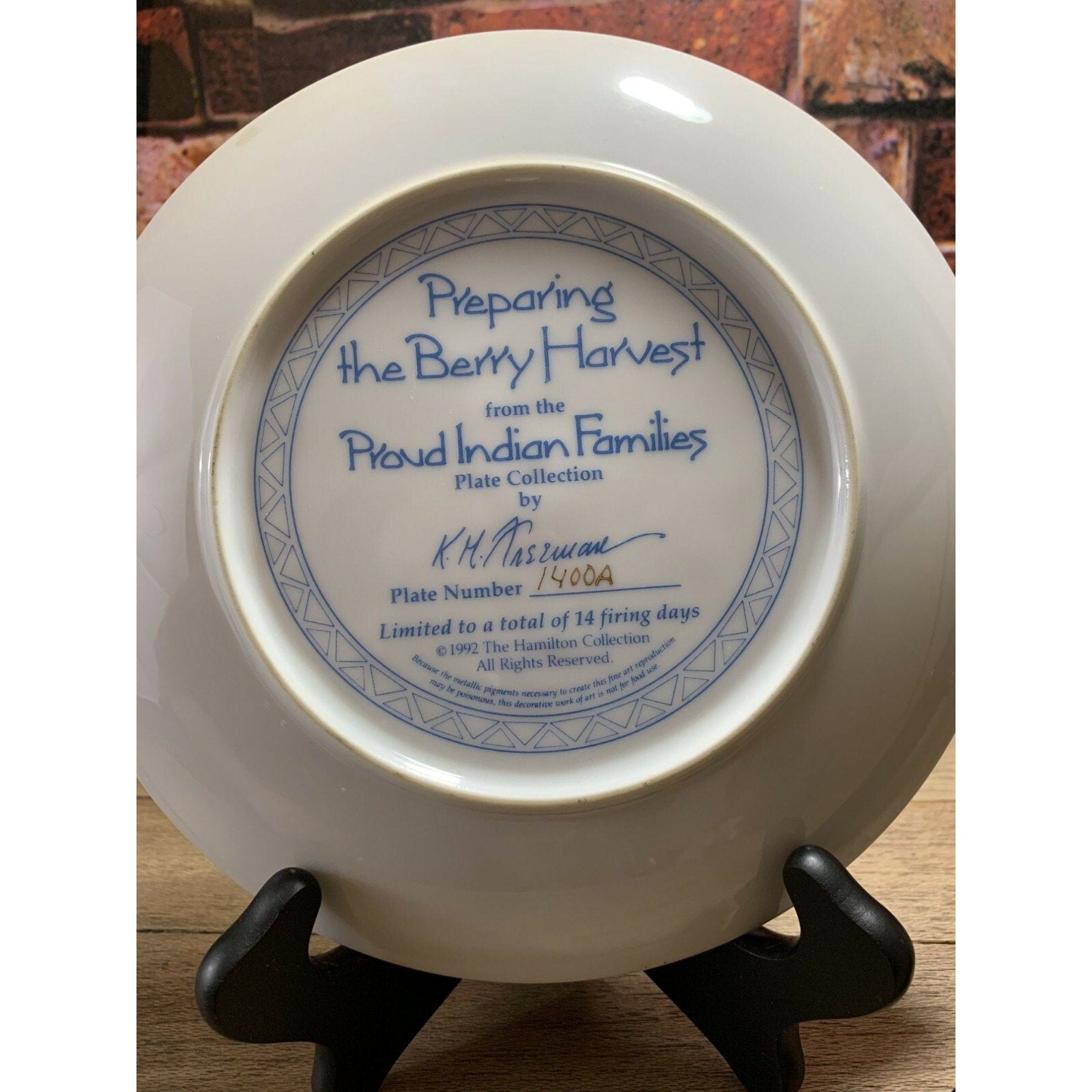 Preparing the Berry Harvest Collectible Plate The Hamilton Collection
