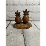 Vintage Ceramic Hawaii Pineapple Salt & Pepper Shakers-Treasure Craft