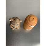 Vintage Ceramic Bear and Beehive Ceramic Salt & Pepper Shakers