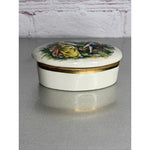 Vintage Mount Vernon VA Oval Trinket Dish w/Lid Courting Scene Ceramic