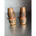 Vintage Wood Lantern Salt & Pepper Shakers Souvenir Wisconsin Dells