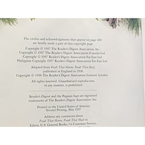Foods That Harm, Foods That Heal : An A-Z Guide Safe & Healthy Eating 1997