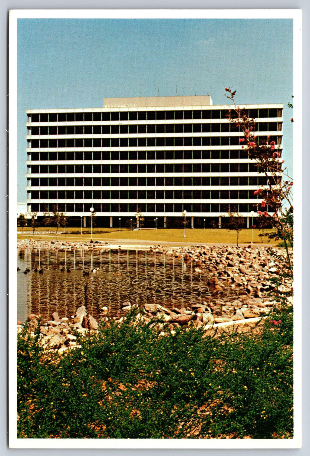 Johnson Space Center, Huston, Texas, Vintage Post Card
