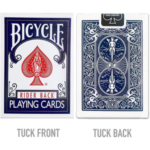 Bicycle Rider Back Playing Cards, Standard Index, Premium, 2 Pack-Red & Blue