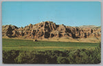 A Beautiful Scene Of The Badlands, Highway 26-287, Dubois, Wyoming, Vintage Post Card.