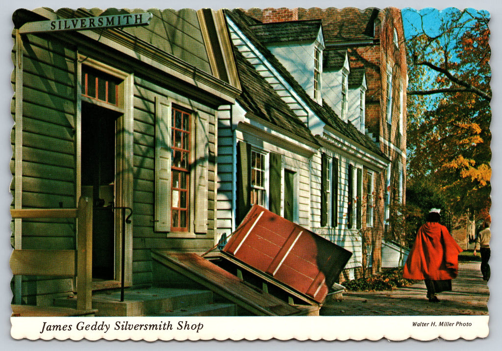 James Geddy, Silversmith Shop, Williamsburg, Virginia, VTG PC