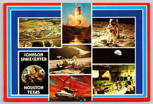 Johnson Space Center, Huston, Texas, Vintage Post Card