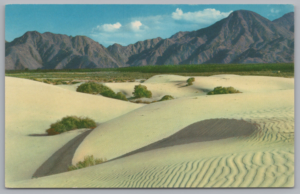 Southern California, Sand Dunes, Vintage Post Card.