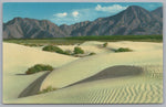 Southern California, Sand Dunes, Vintage Post Card.