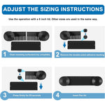 4 Pack Adjustable Pot Lid Holder, Lid Organizer Fits 6" to 14" Lids, with Screws