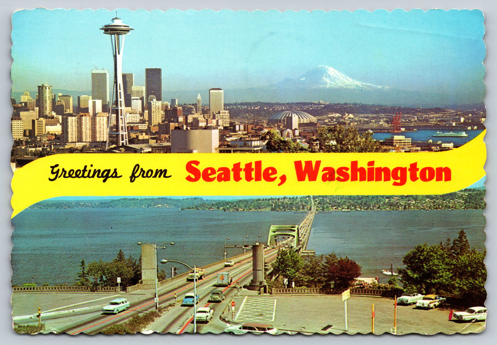 Greeting Card, Seattle, Washington, Vintage Post Card