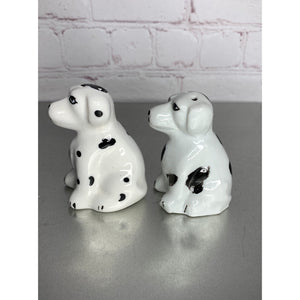 Vintage Dalmatian Dogs Salt & Pepper Shakers Ceramic