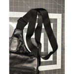Buxton Genuine Leather Black Shoulder Slingback Hand Bag Purse