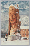 Trail Of The Whispering Giants, Vintage Post Card.