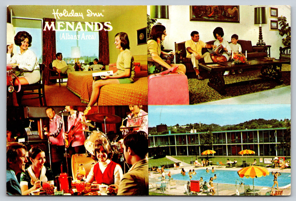 Holiday Inn Menands, New York, Vintage Post Card