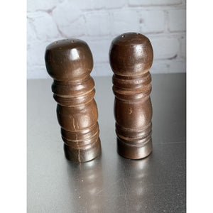 Vintage MCM Wood Salt & Pepper Shaker Classic Japan