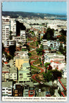 Lombard Street, San Fransisco, California, Vintage Post Card