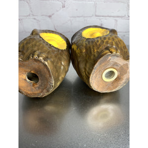 Vintage Treasure Craft Big Eye Owls Salt & Pepper Shakers