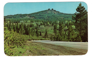 Scene on Rabbits Ears Pass, US Hwy 40  Vintage Post Card.