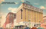 Hungerford Hotel, Seattle, Washington, USA, Vintage Post Card