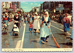 Street Scrubbing, Holland, Michigan, Vintage Post Card
