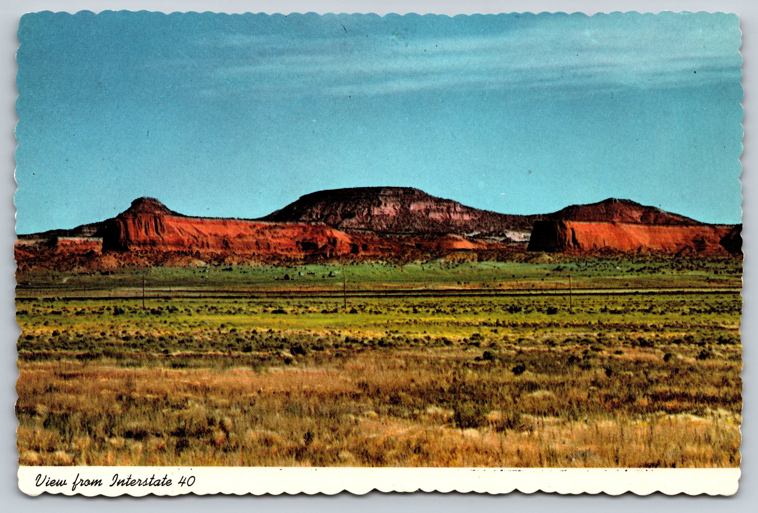 Western New Mexico, Interstate 40, Vintage Post Card