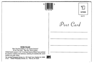 Tryon Palace, New Bern, North Carolina, Vintage Post Card