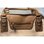Bueno Weekender Faux Leather Travel Carry-On Pink/Brown Large Bag