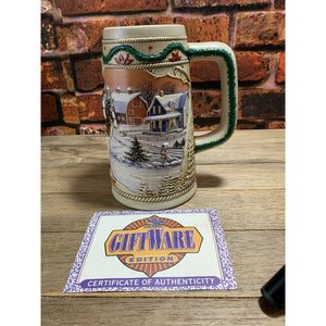 Vintage Budweiser Anheuser-Busch American Homestead Holiday Stein 1996