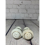 Vintage MCM White Rose Vines Handpainted Fine Porcelain Salt & Pepper Shakers