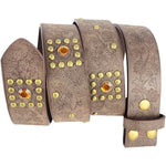 TOPACC Western Embossed Bohemian Belt, Embellished Buckle, Country, Rodeo